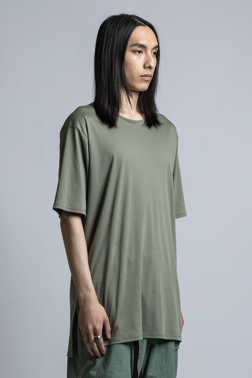 Cotton Smooth Half Sleeve T-Shirt Sage Green