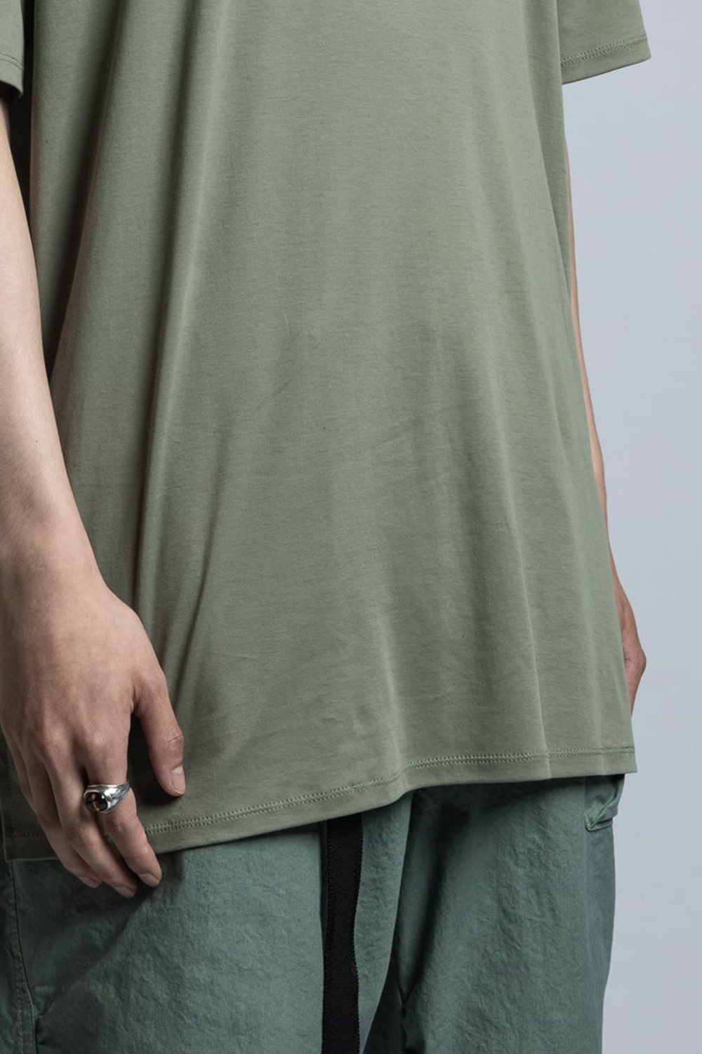 Cotton Smooth Half Sleeve T-Shirt Sage Green