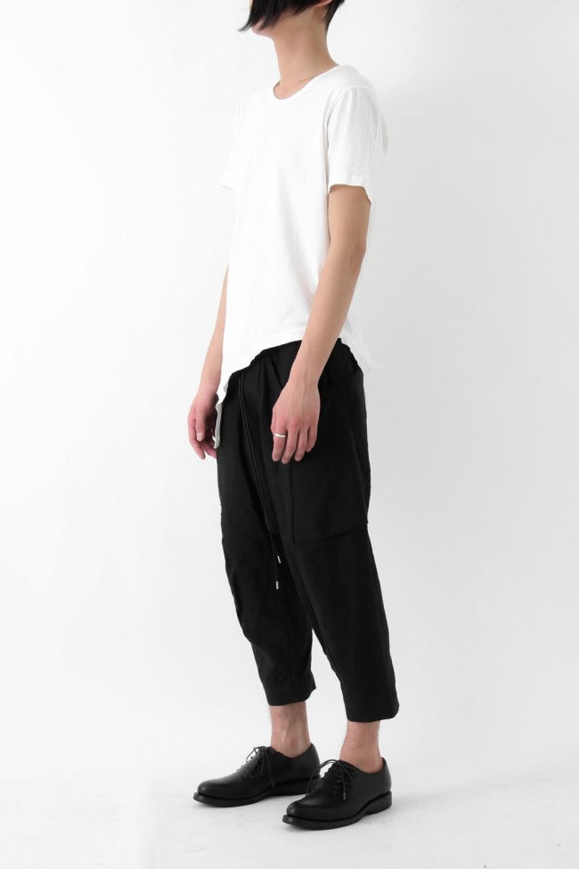 17SS Washed Linen Cropped Pants