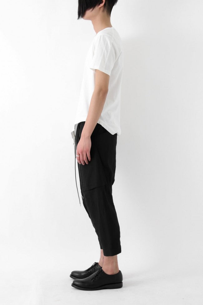 17SS Washed Linen Cropped Pants