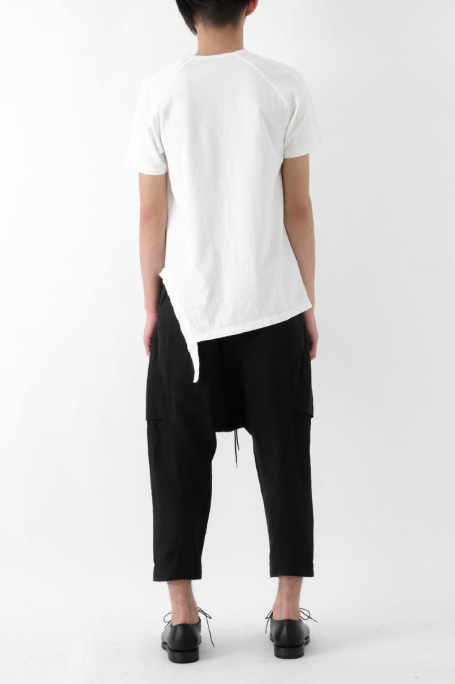 17SS Washed Linen Cropped Pants