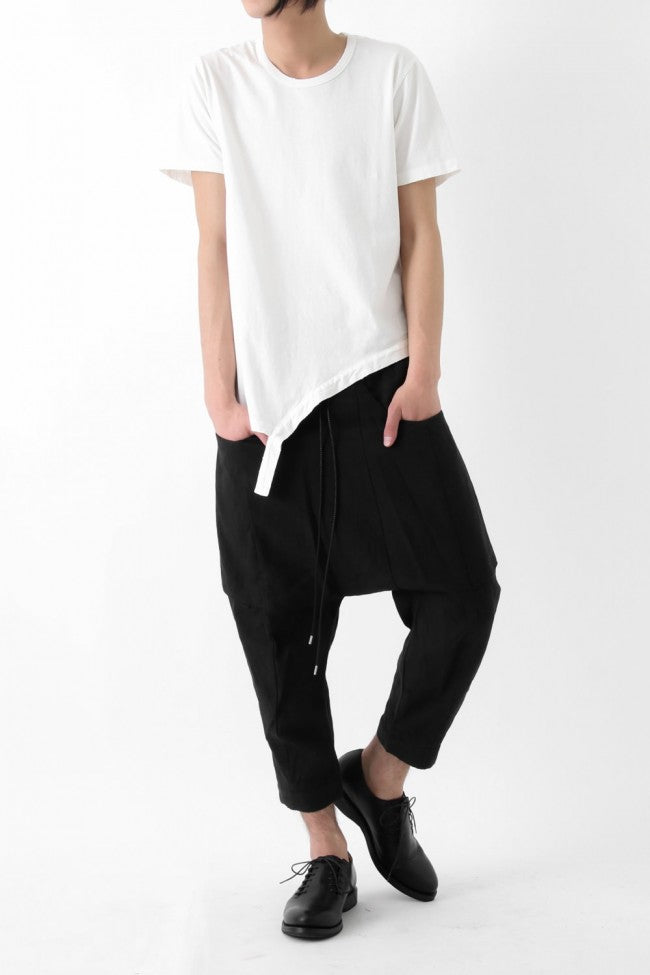 17SS Washed Linen Cropped Pants