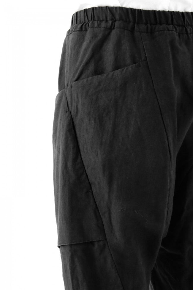 17SS Washed Linen Cropped Pants