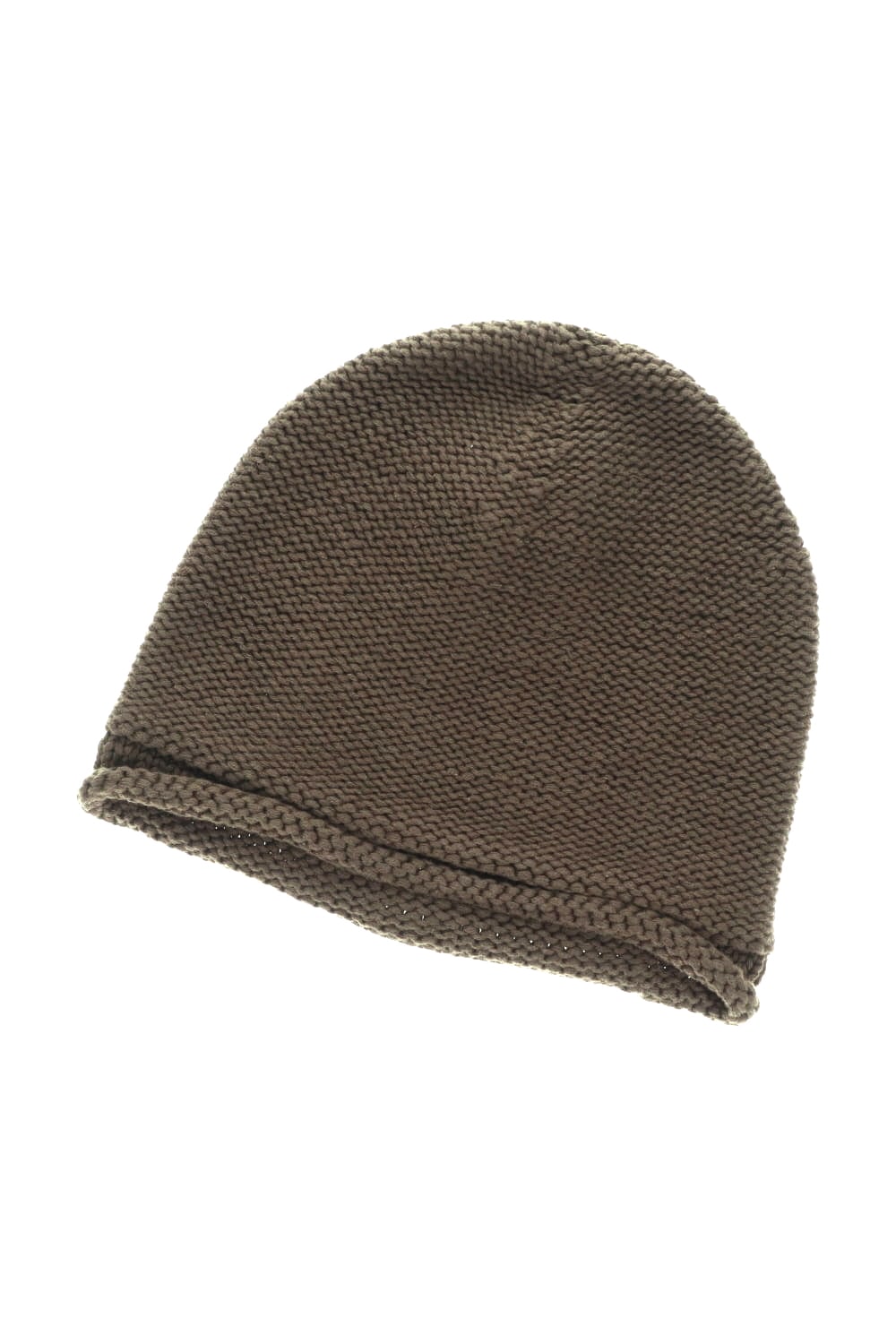 Knit cap Hand made cotton Beige Gray