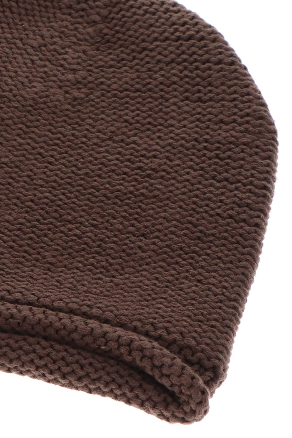 Knit cap Hand made cotton Brown Gray
