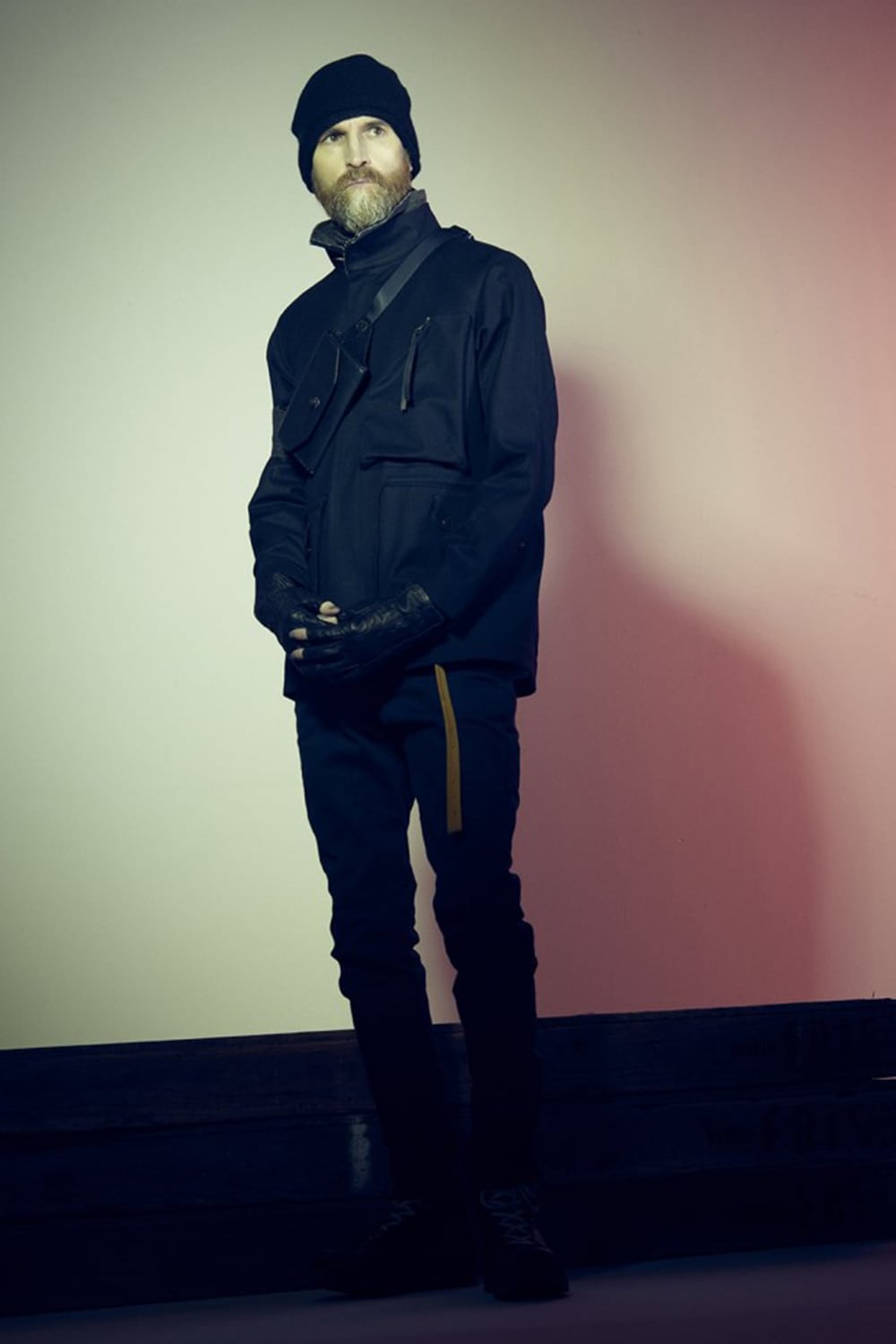 Knit cap Hand made wool / cashmere Black