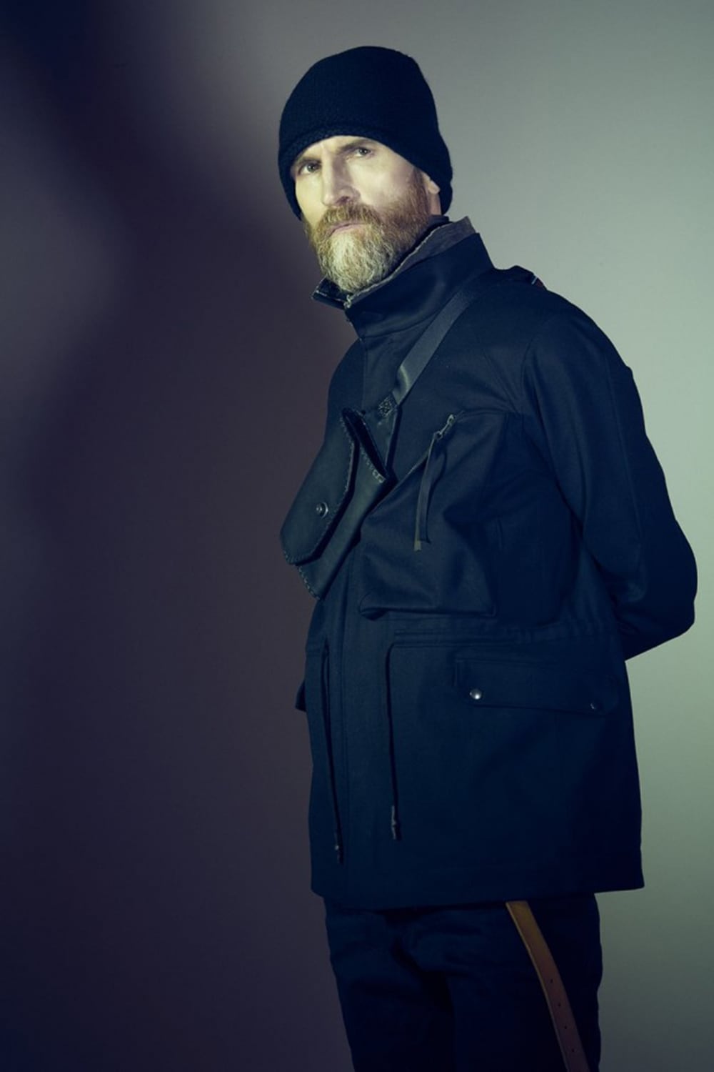 Knit cap Hand made wool / cashmere Black