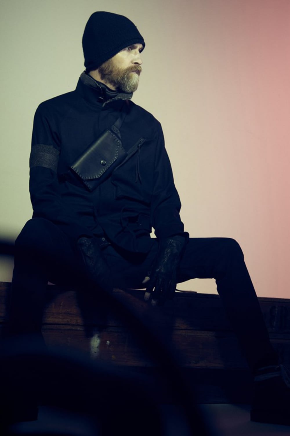 ニットキャップ ハンドメイド ウール / カシミア オッターグレー