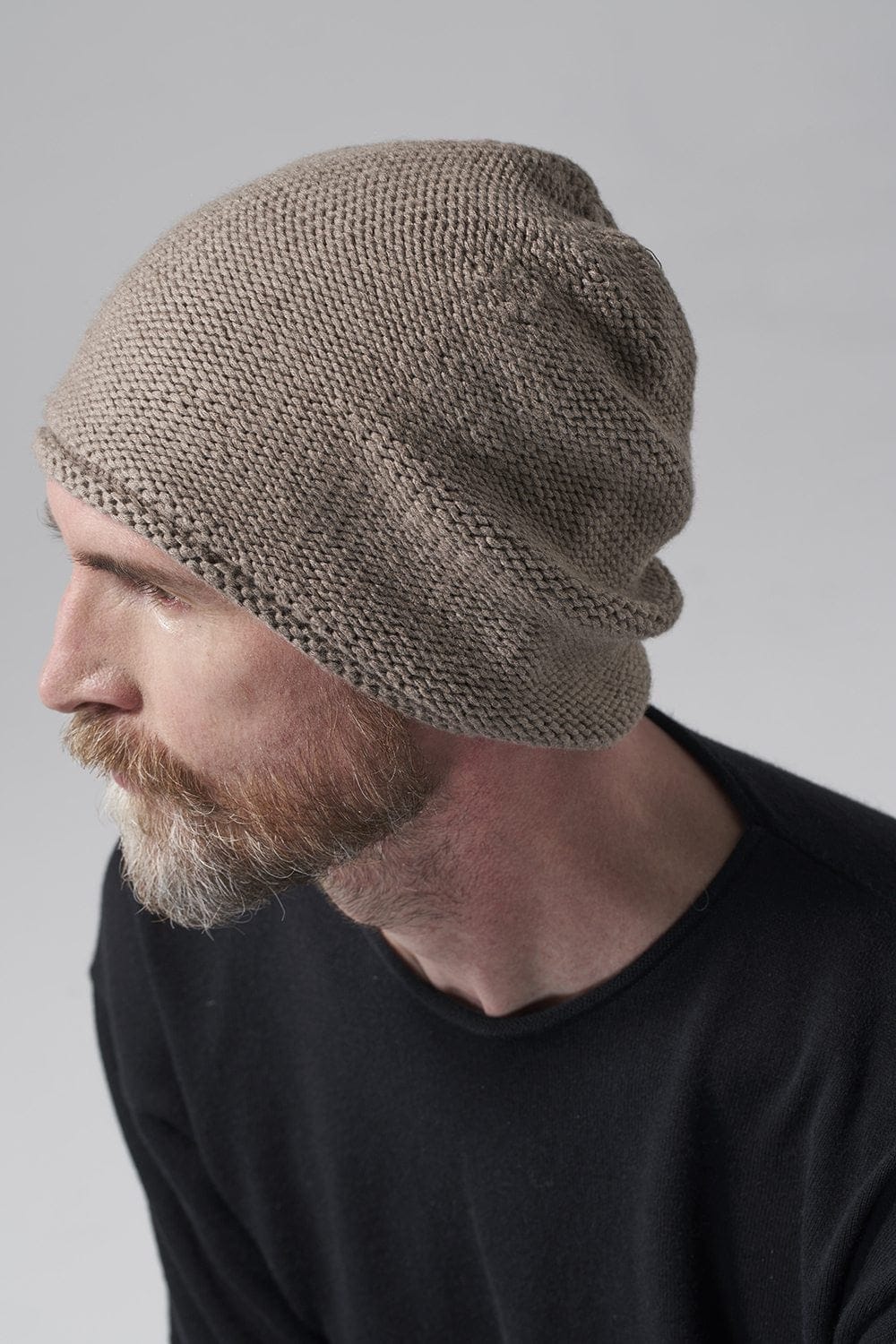 Knit cap Beige