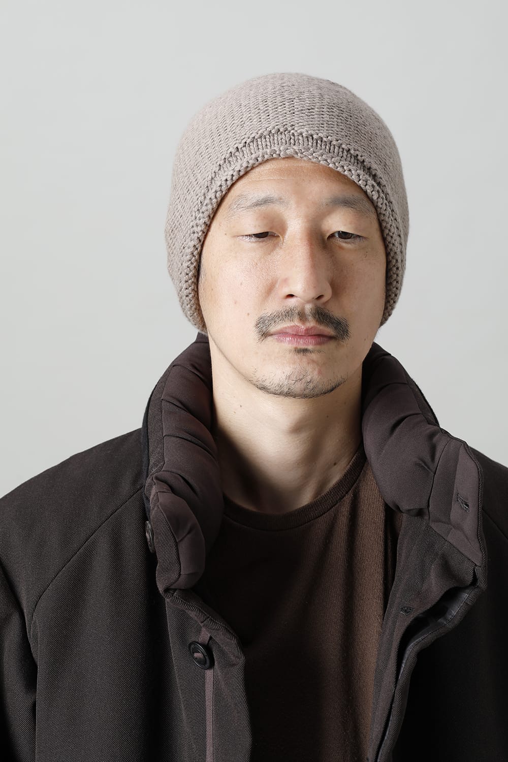 Knit cap Beige