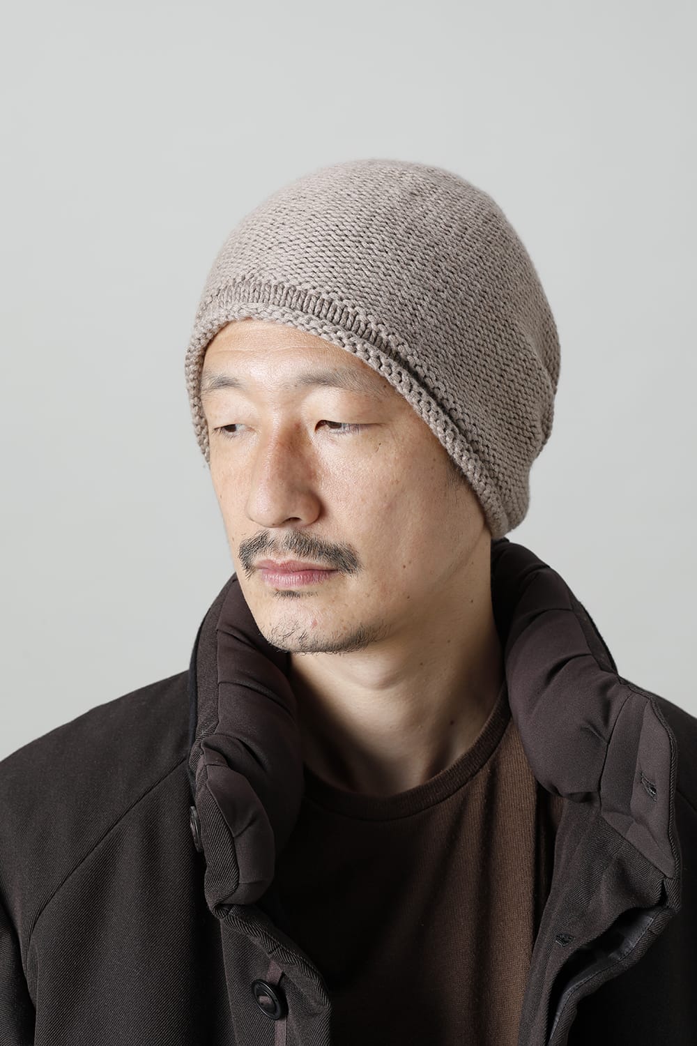 Knit cap Beige