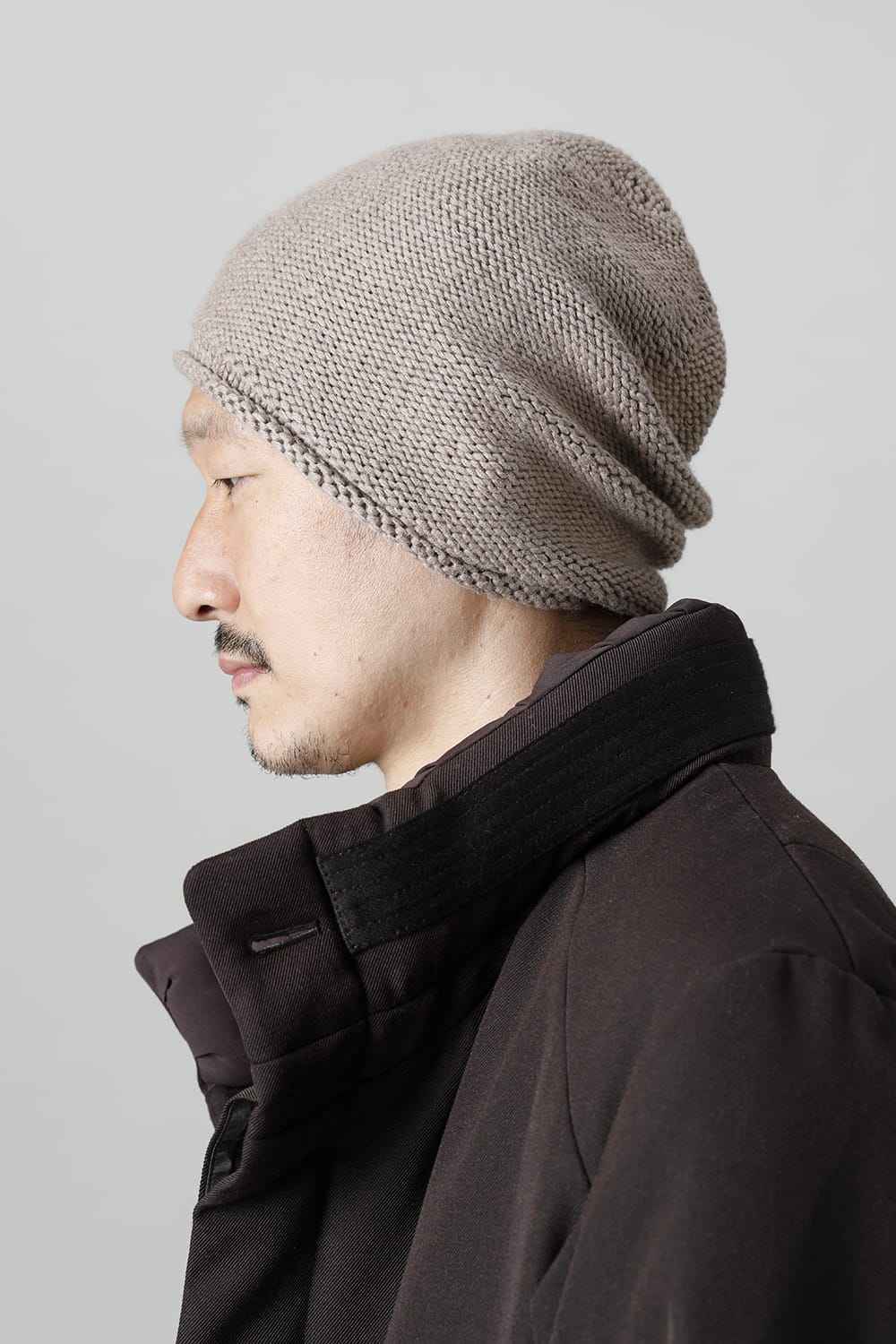 Knit cap Beige