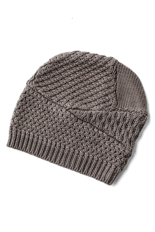 Knit cap merino wool Gray