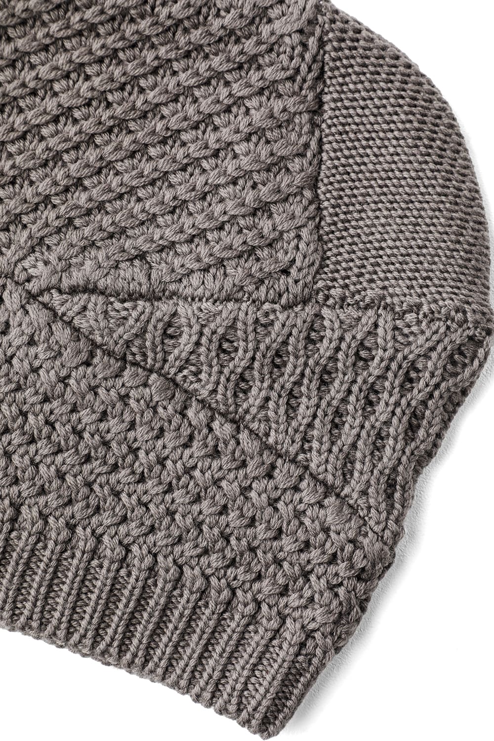 Knit cap merino wool Gray
