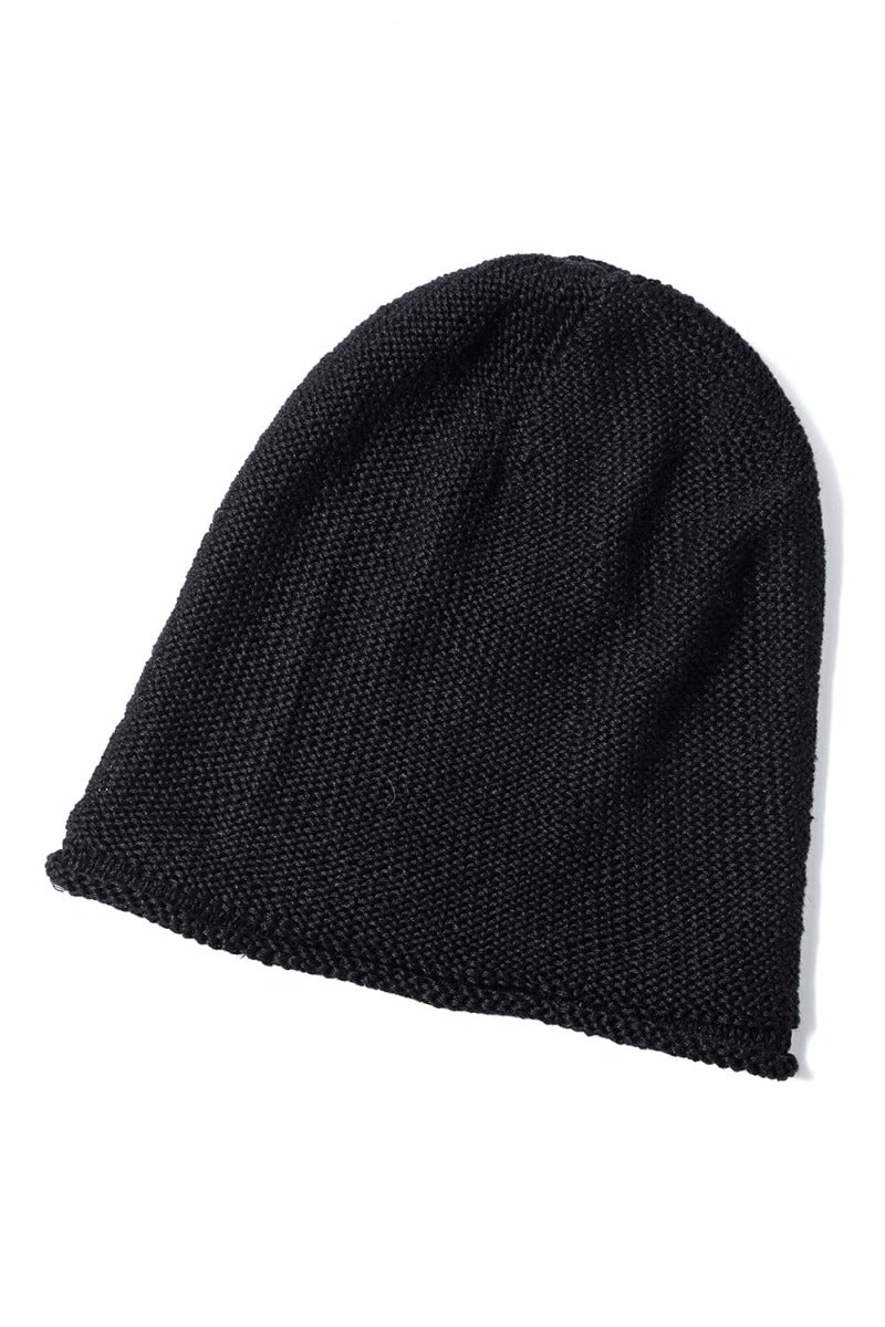 Knit Cap Linen Black