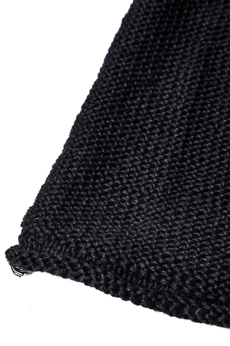 Knit Cap Linen Black