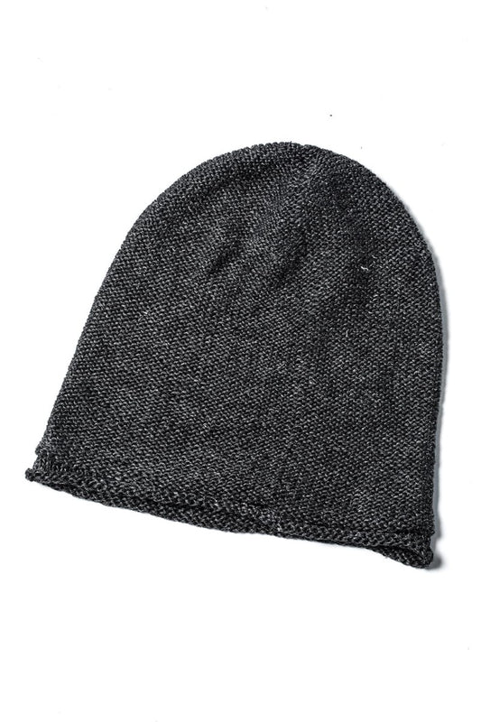 Knit Cap Linen Charcoal