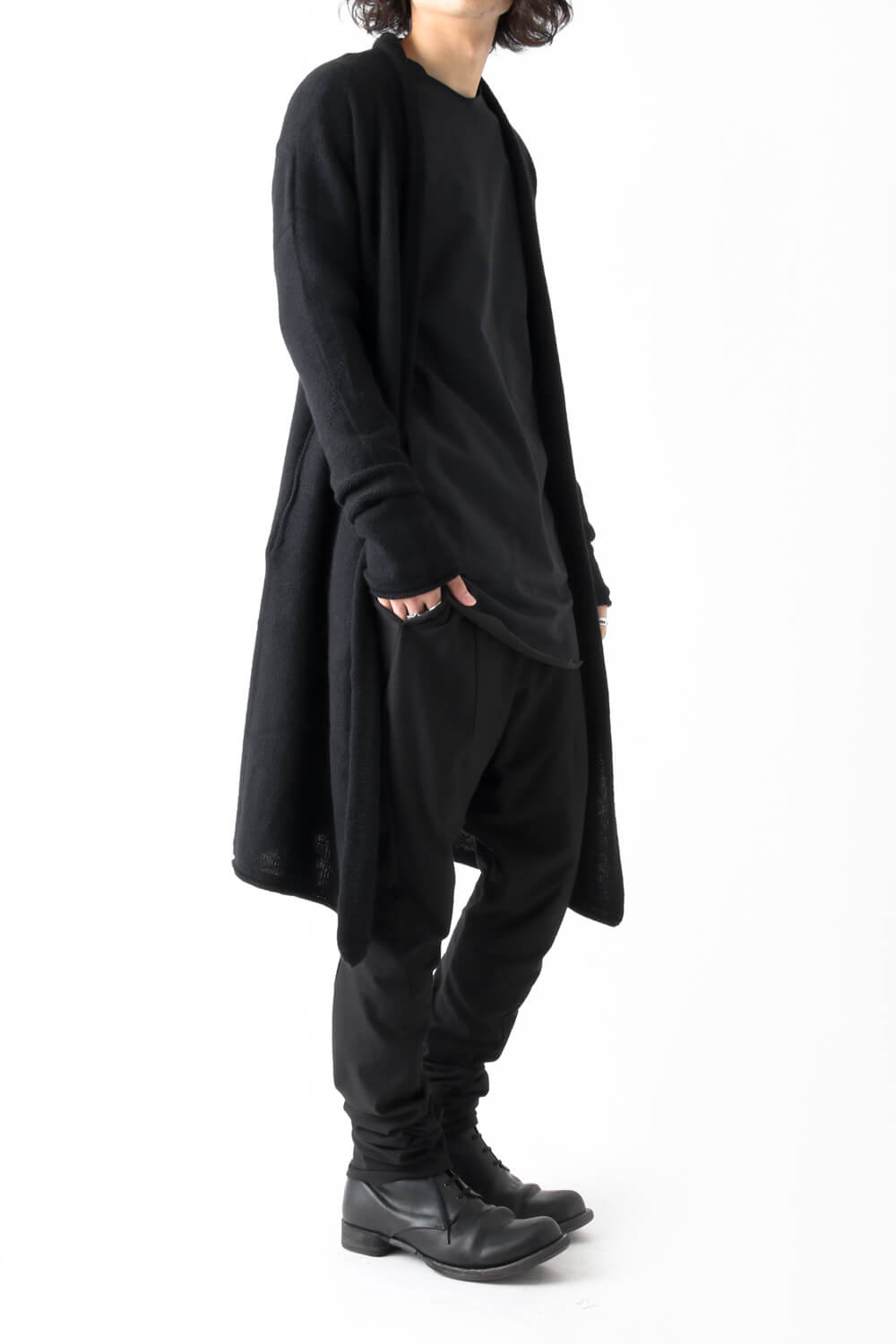 Knit Long Coat Cashmere