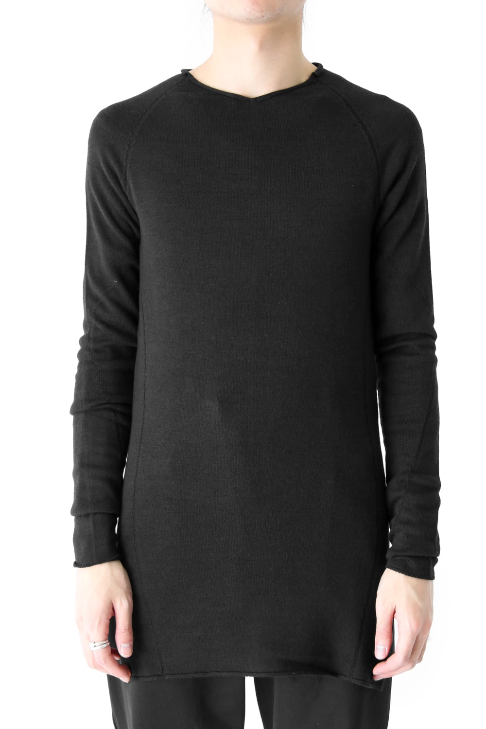 Knit Long Sleeve Silk Wool