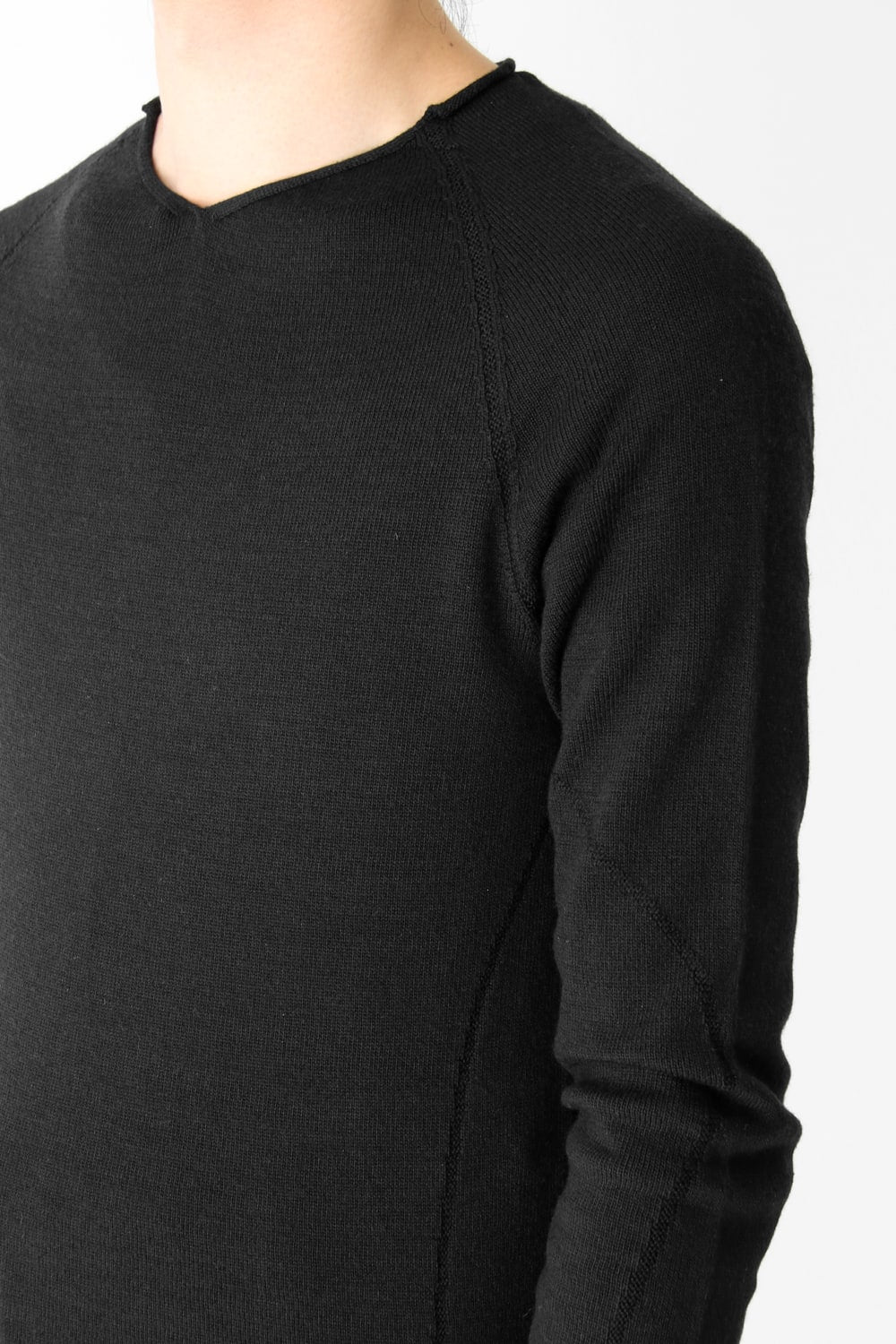 Knit Long Sleeve Silk Wool