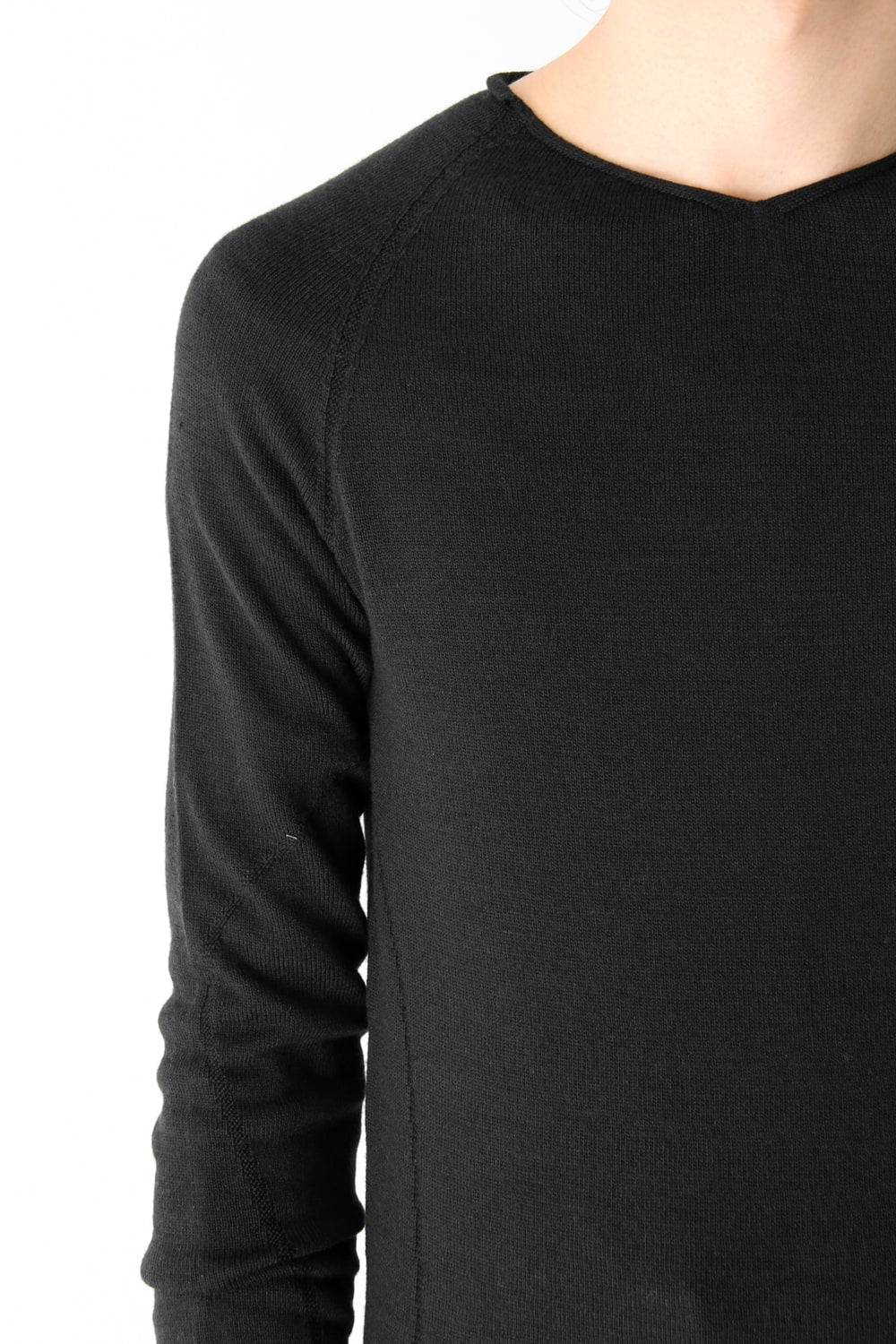 Knit Long Sleeve Silk Wool