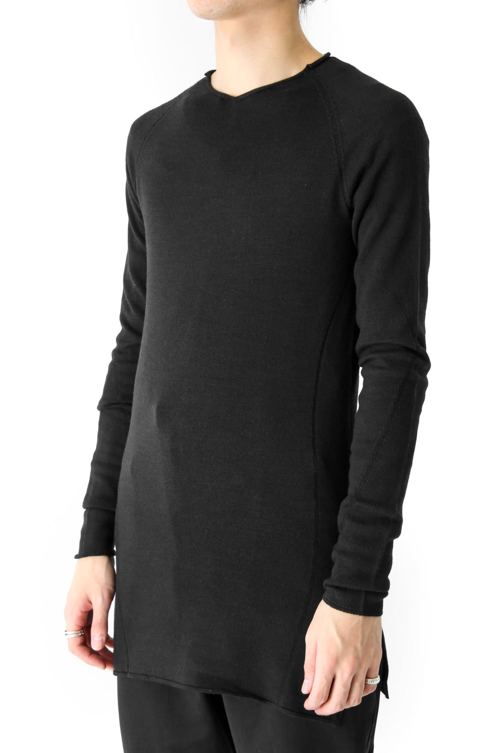 Knit Long Sleeve Silk Wool