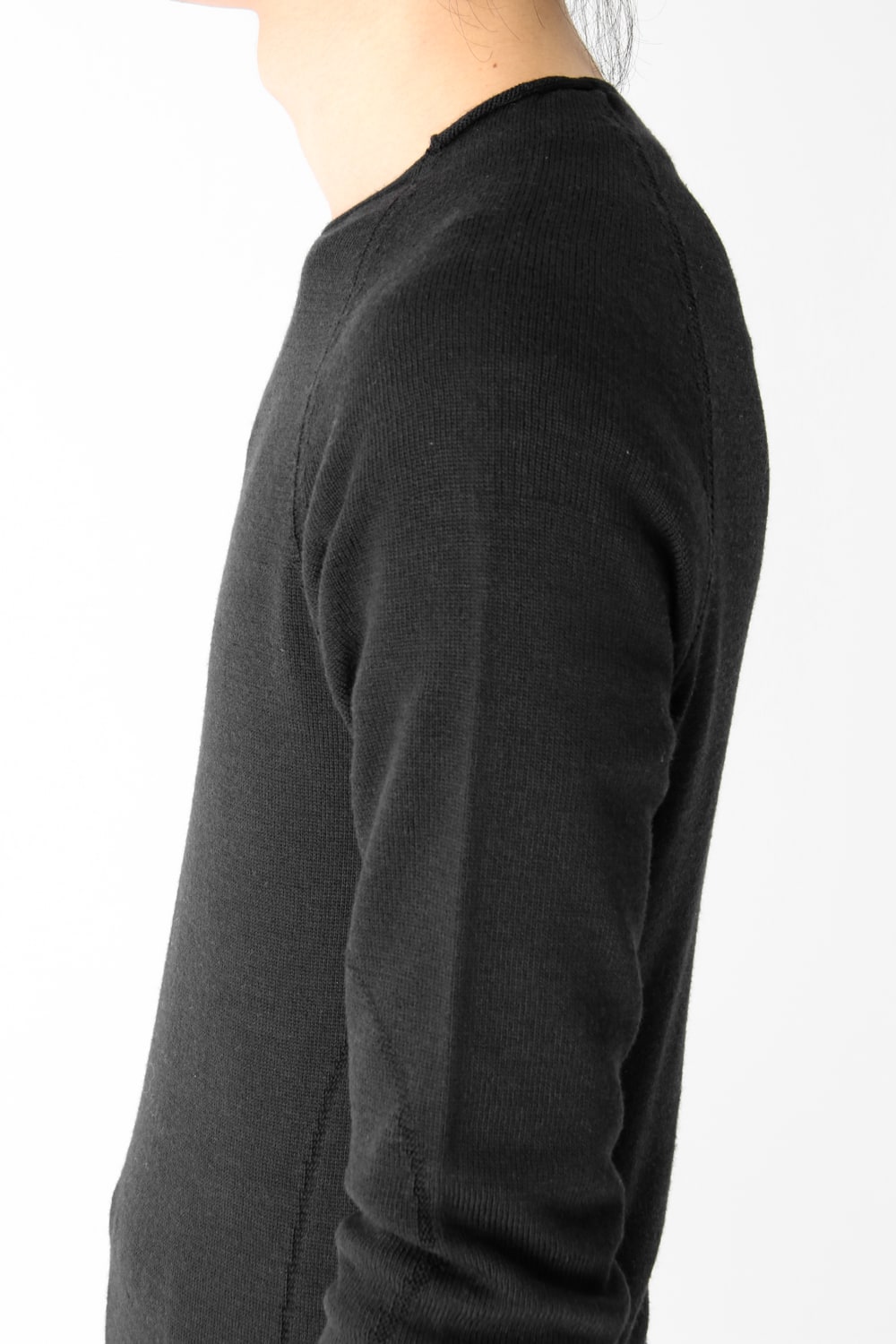 Knit Long Sleeve Silk Wool