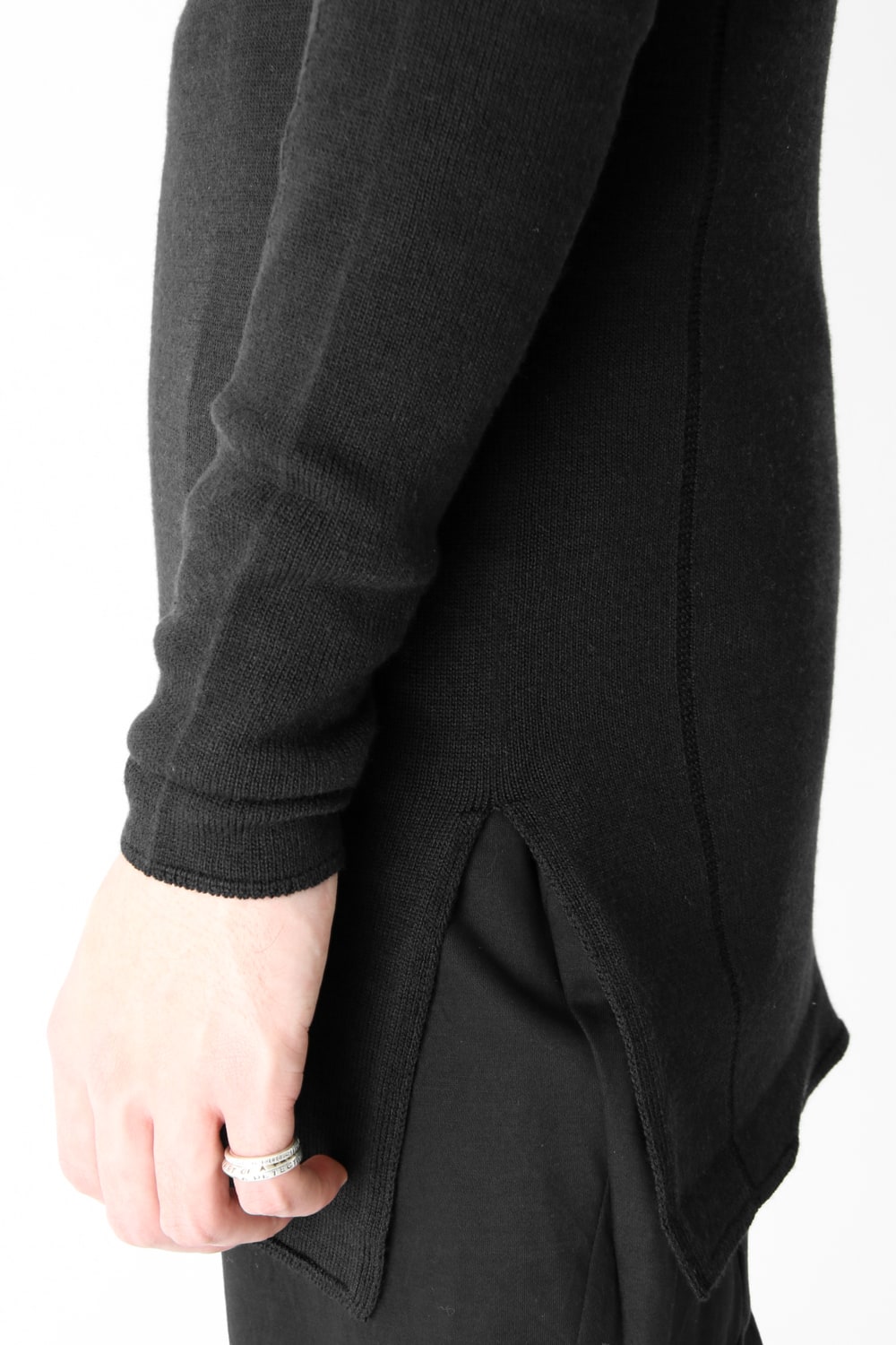 Knit Long Sleeve Silk Wool