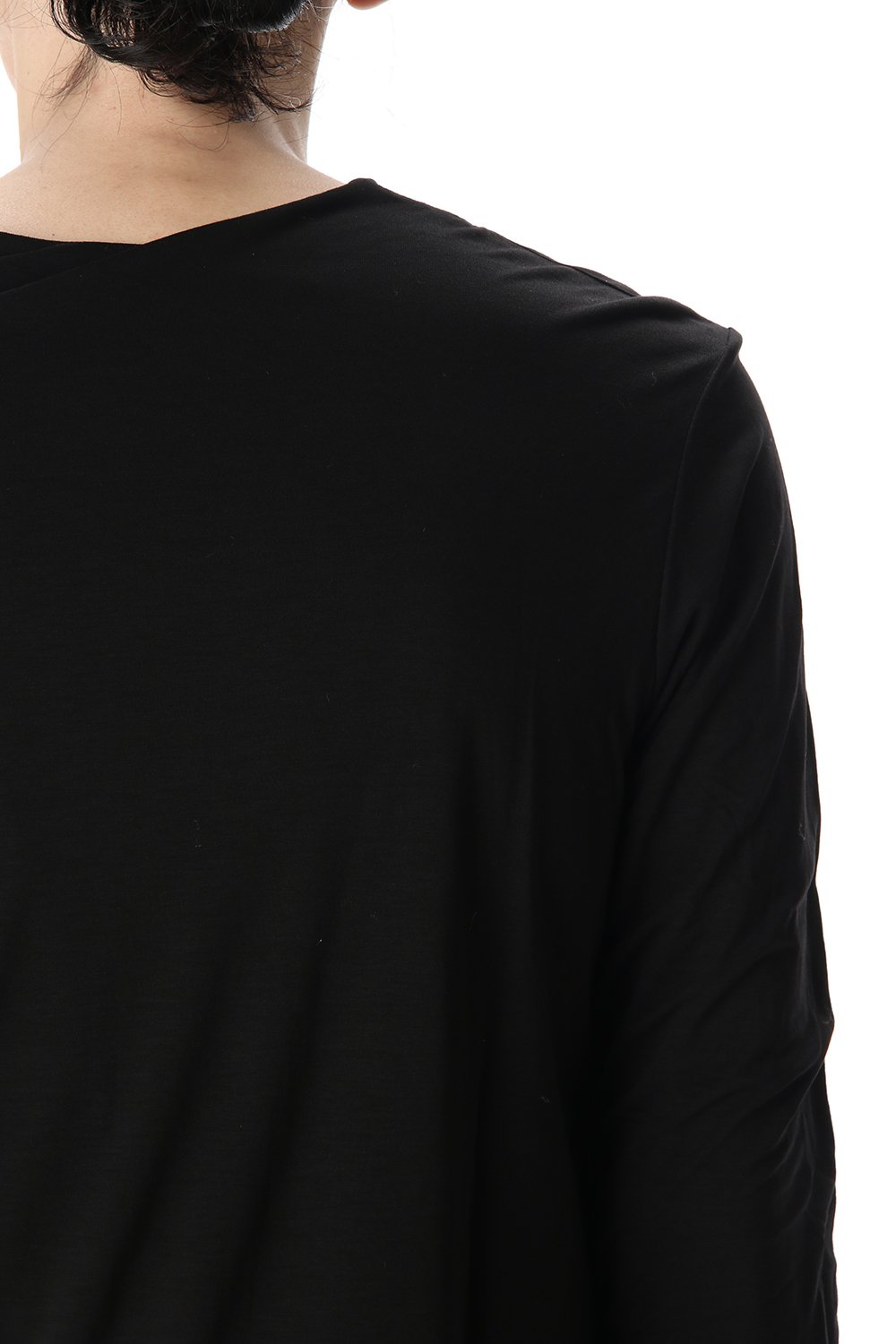 Cotton W-face L/S T-Shirts Black x Black