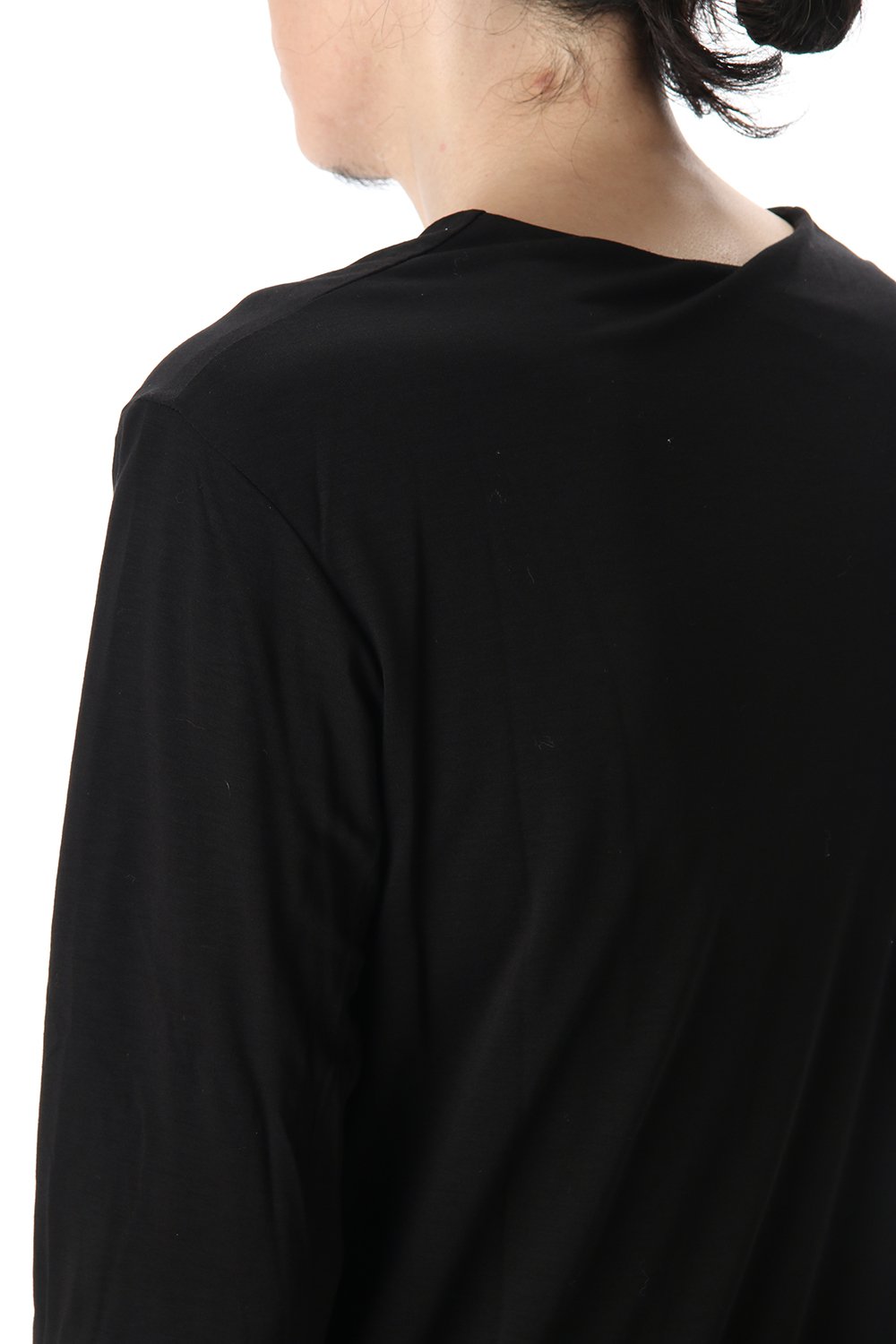 Cotton W-face L/S T-Shirts Black x Black