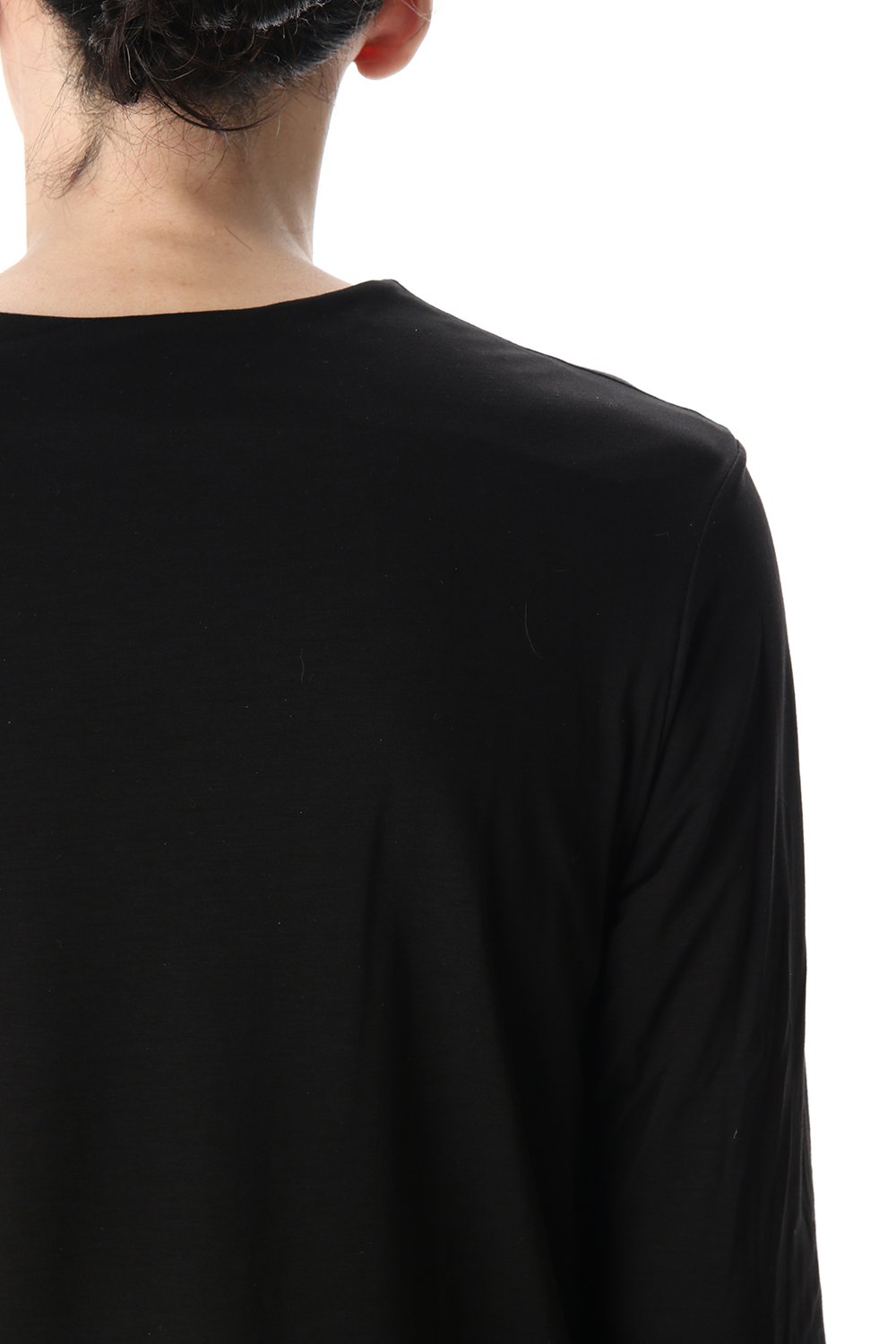 Cotton W-face L/S T-Shirts Black x Black