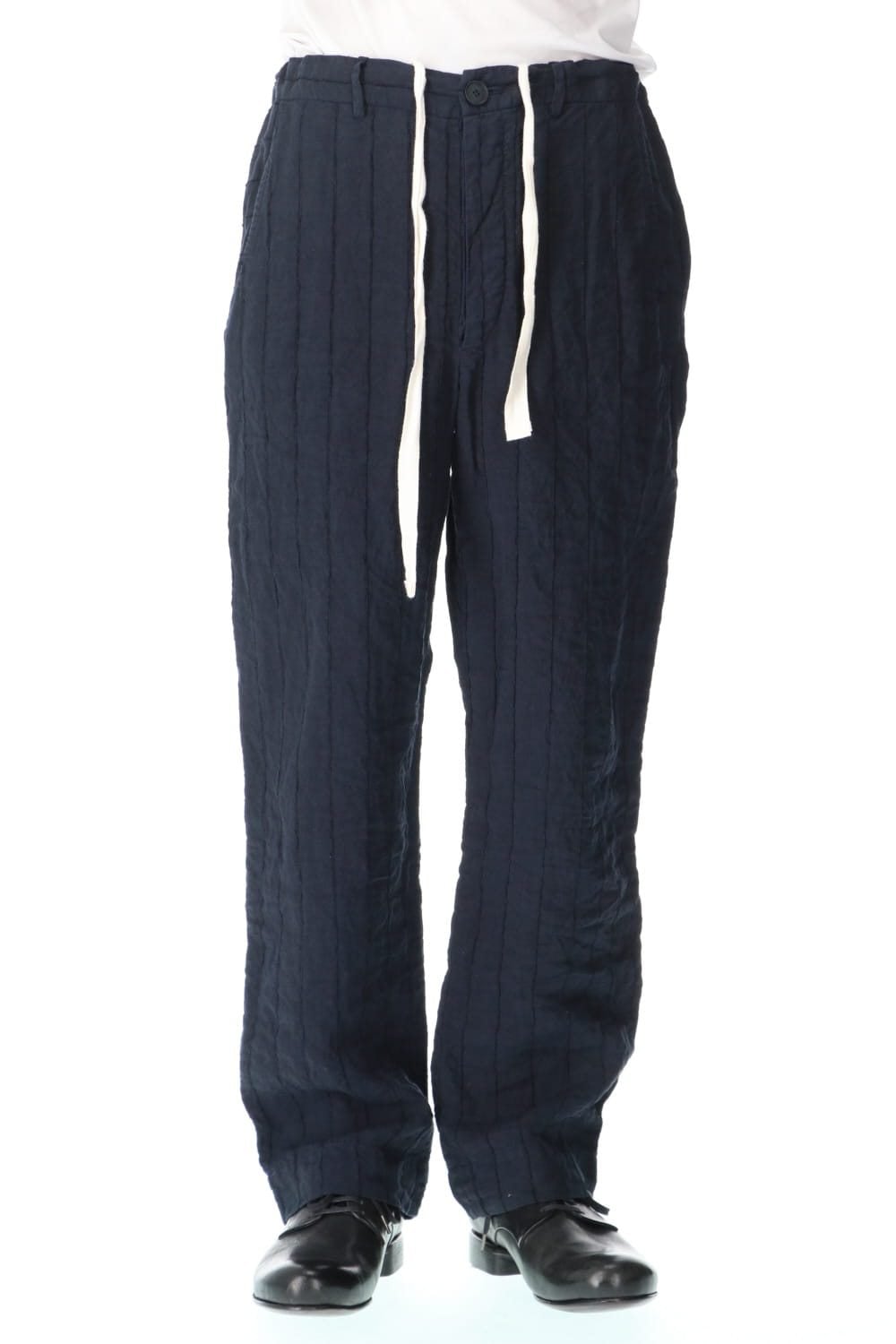 Weaving stripe Straight trousers