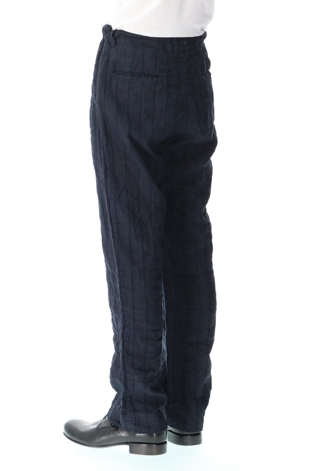 Weaving stripe Straight trousers