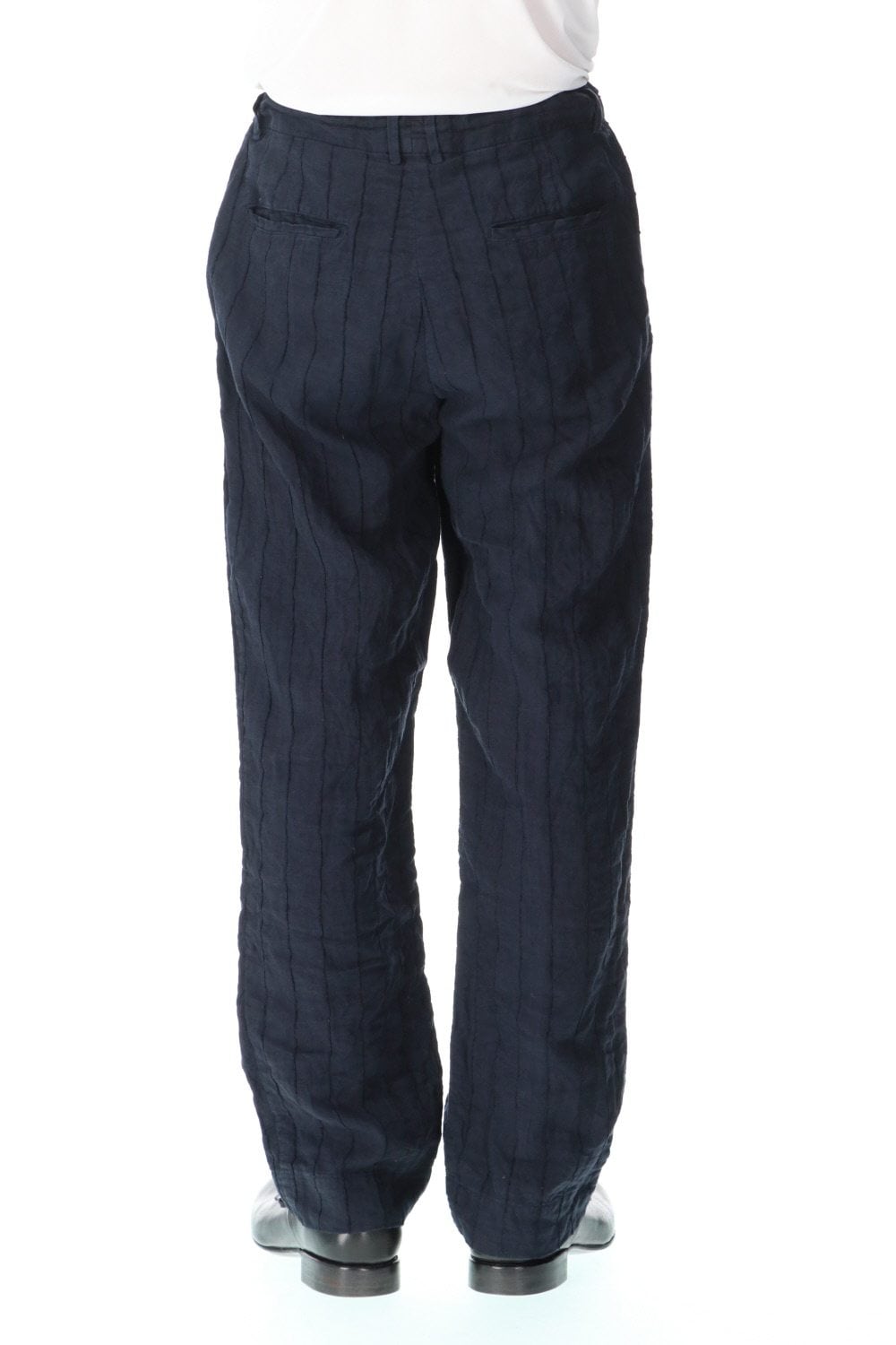 Weaving stripe Straight trousers