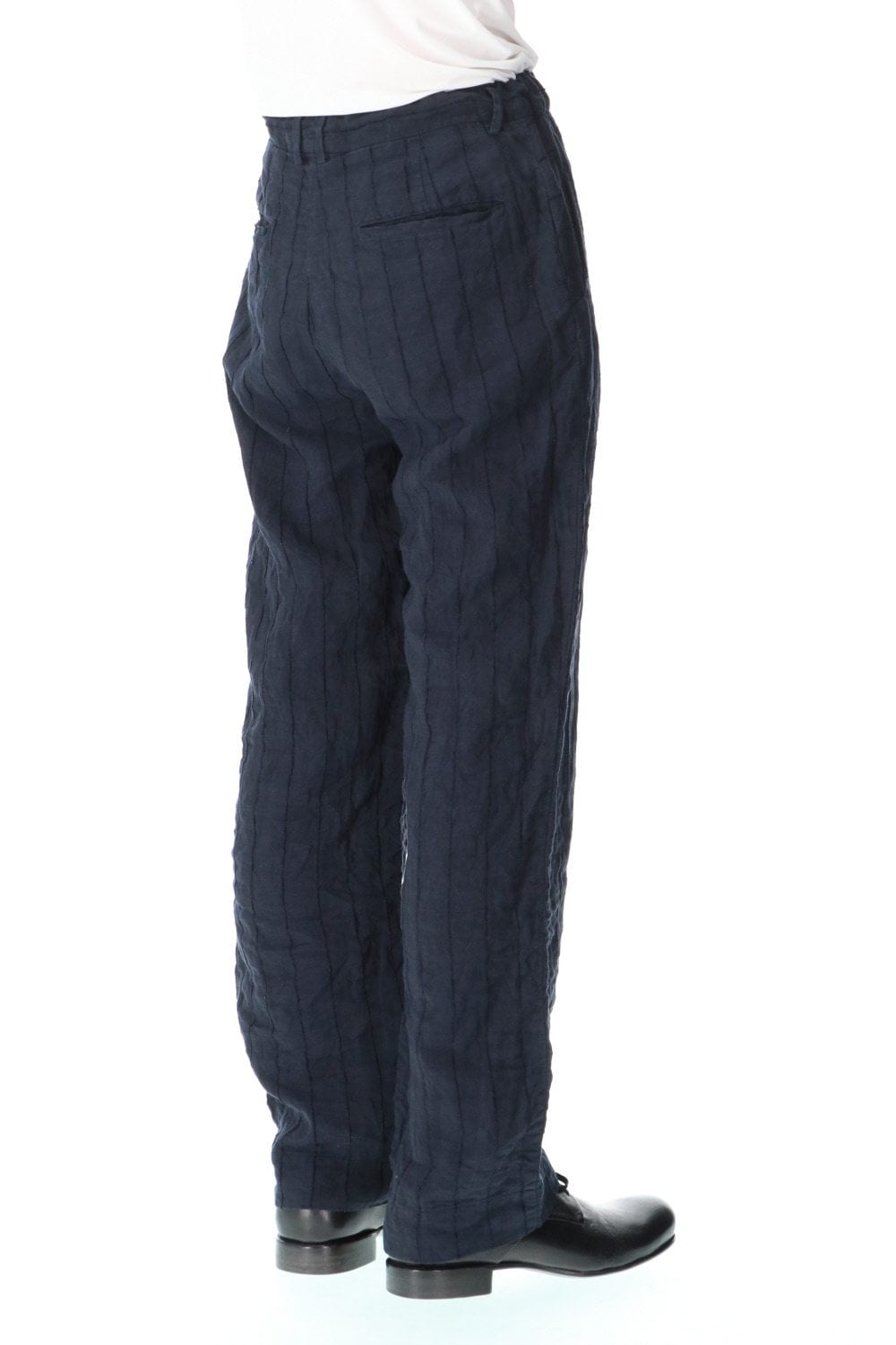 Weaving stripe Straight trousers