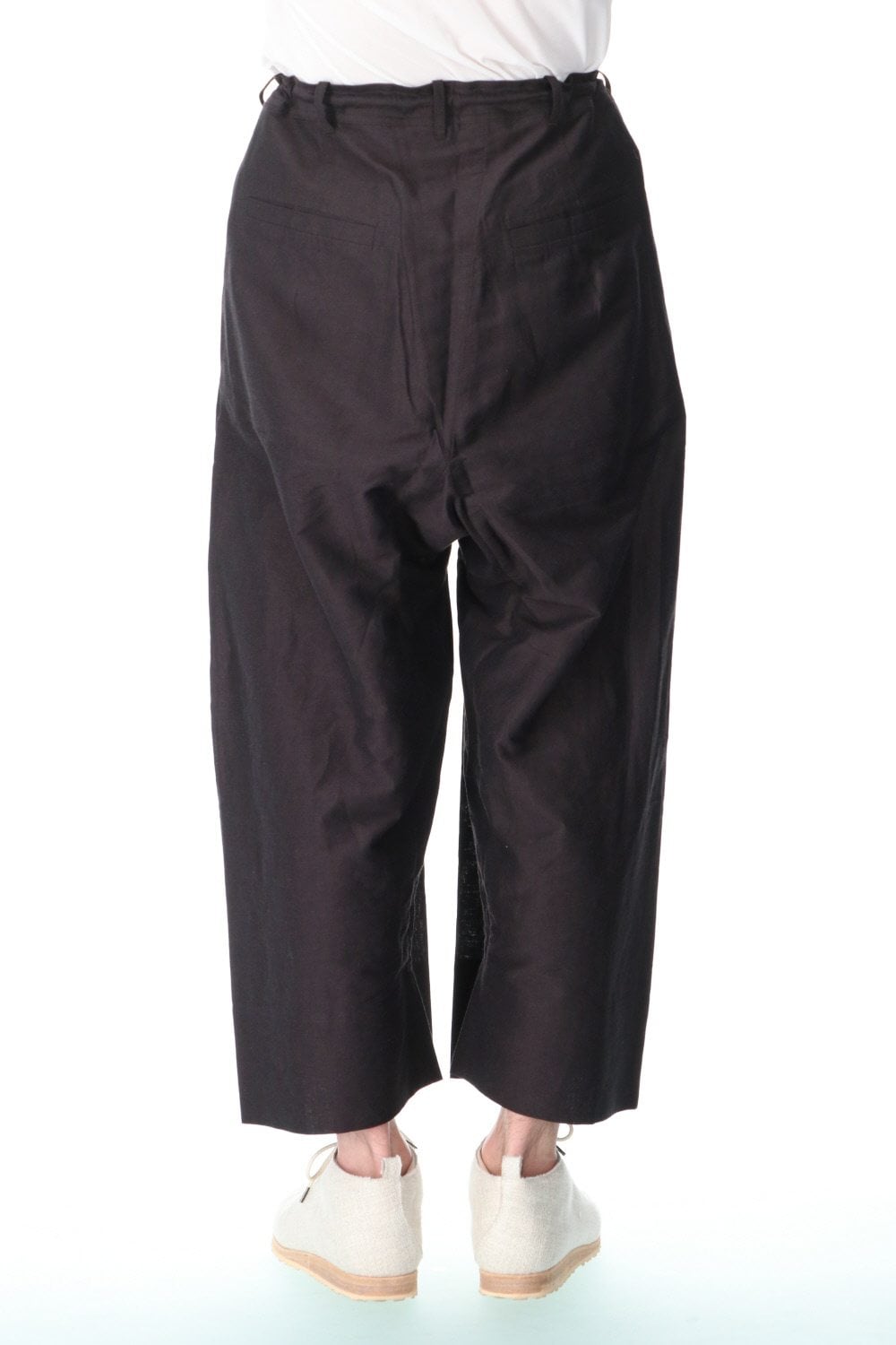 TROUSERS#62 INK RAMIE/COTTON BATIST