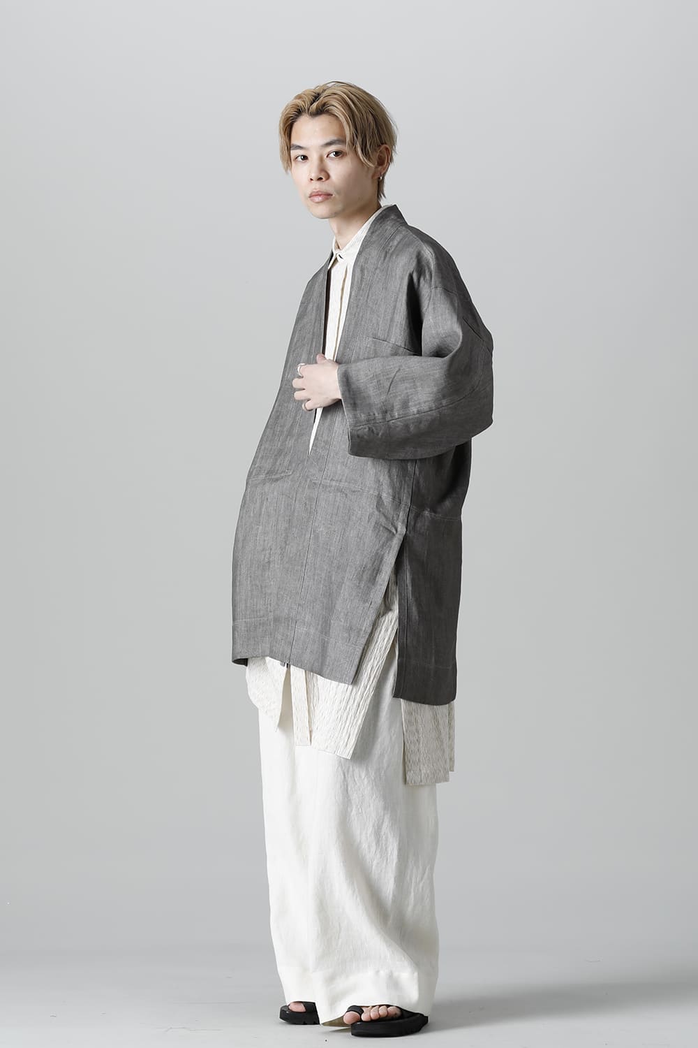 TROUSERS#69 KINARI HEMP SHIRTING