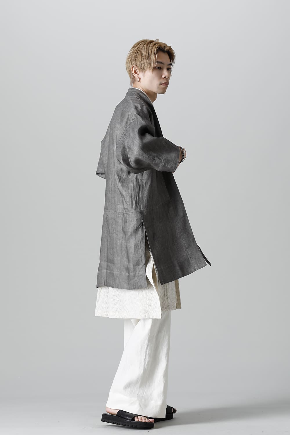 TROUSERS#69 KINARI HEMP SHIRTING