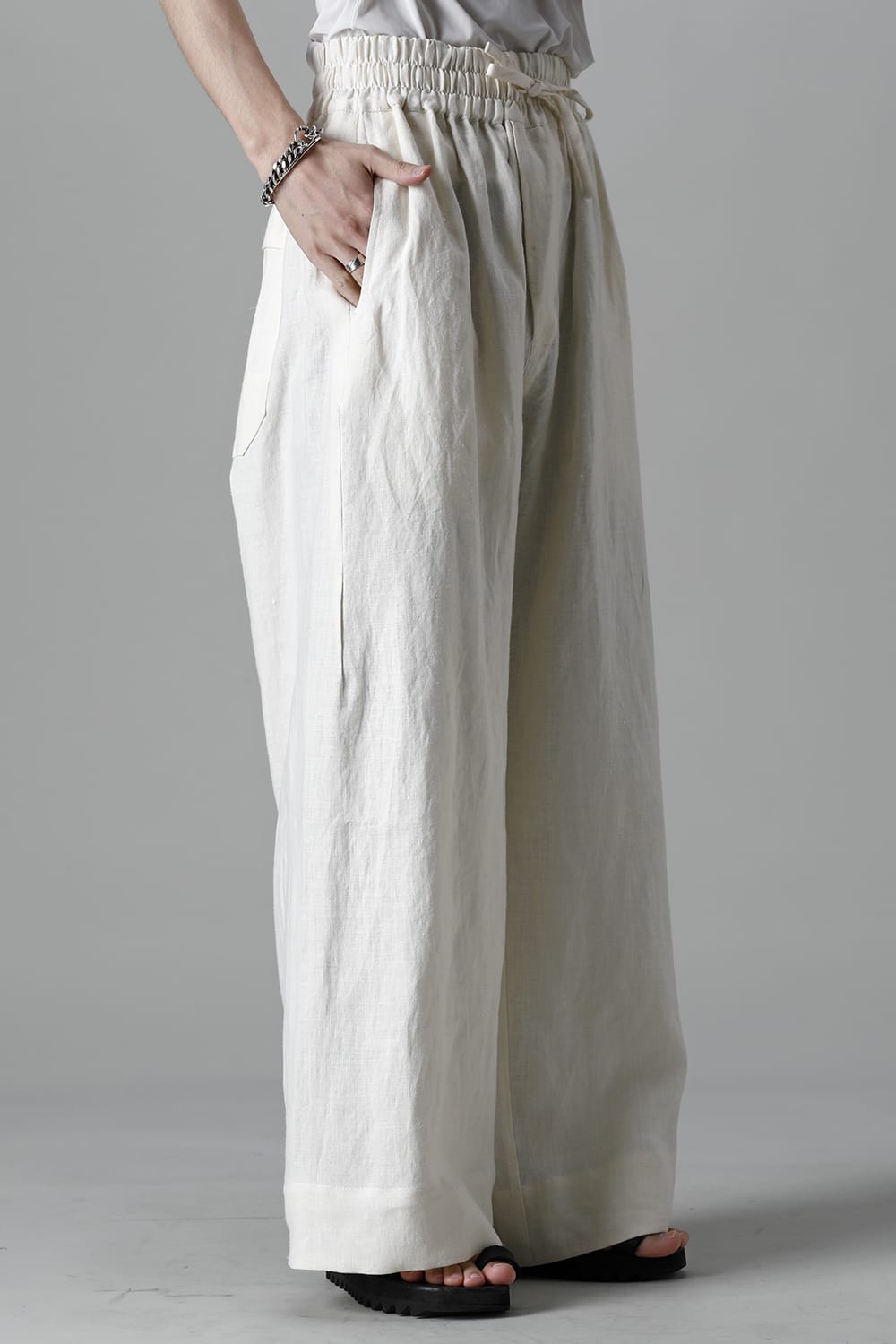 TROUSERS#69 KINARI HEMP SHIRTING