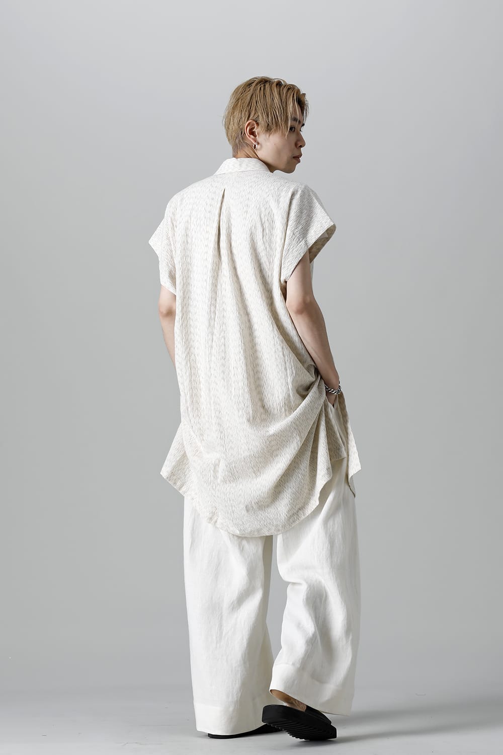 TROUSERS#69 KINARI HEMP SHIRTING