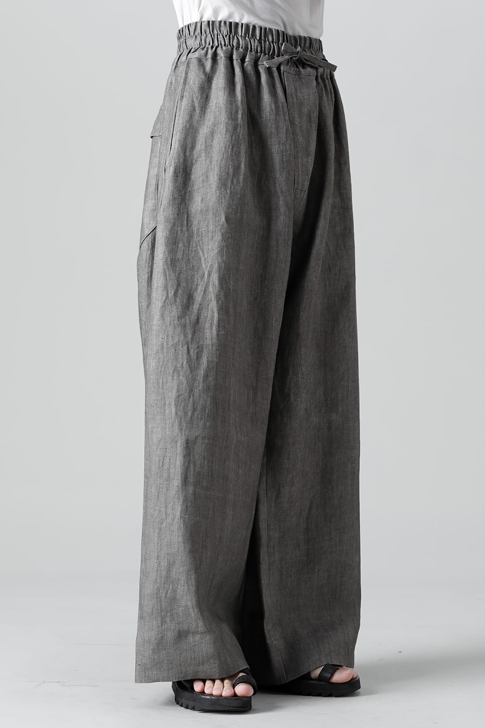 TROUSERS#69 SUMI LINEN TWILL