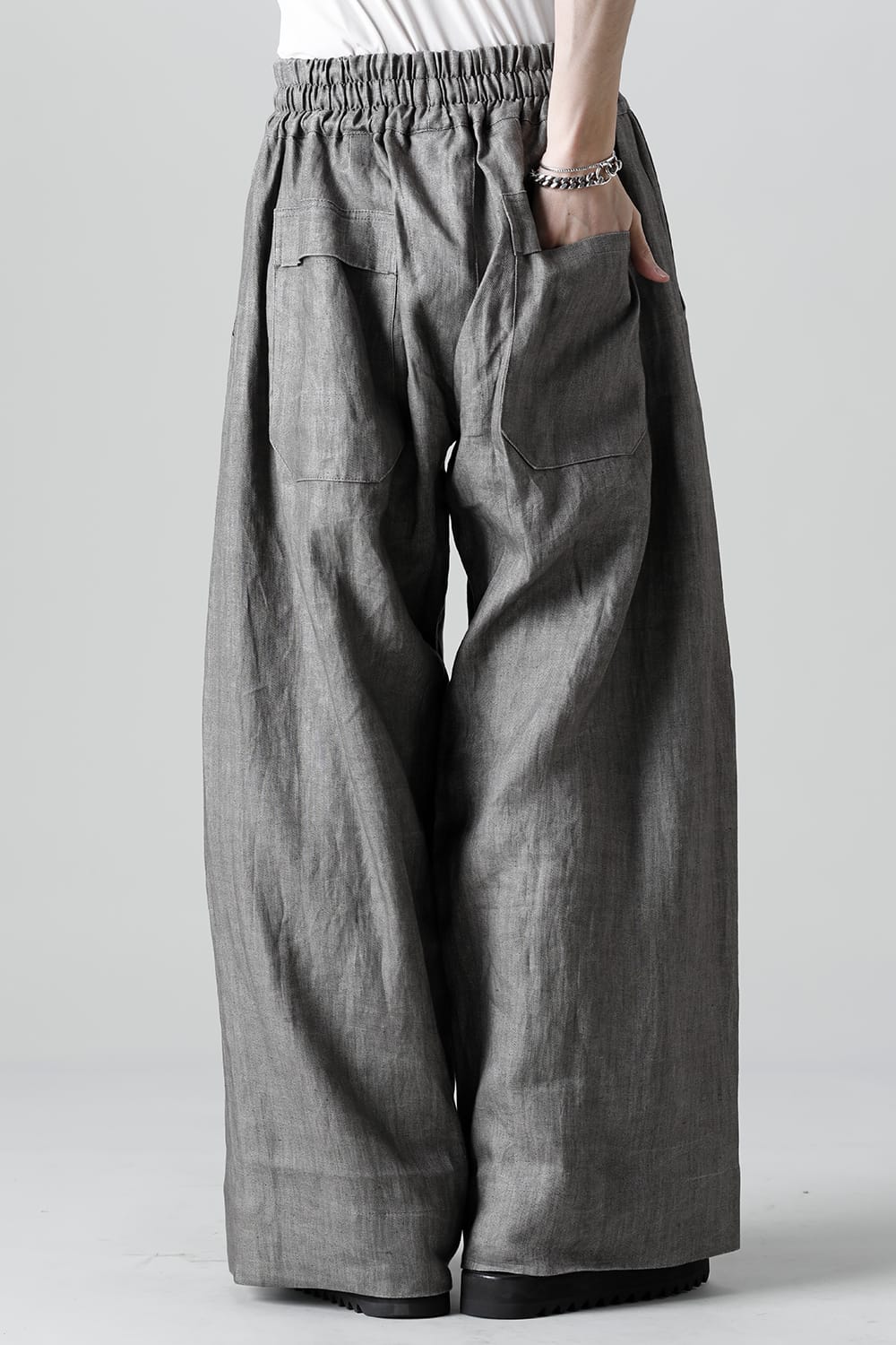 TROUSERS#69 SUMI LINEN TWILL