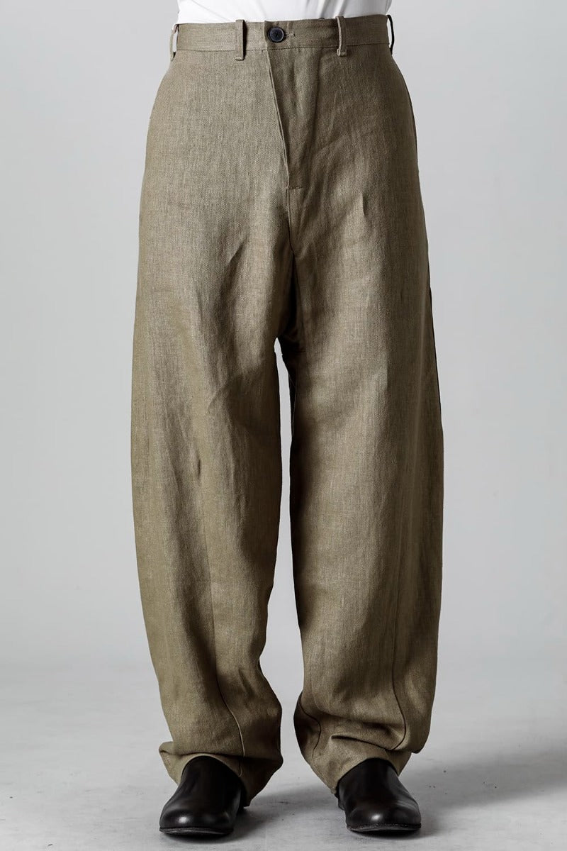 TROUSERS #72 CEMENT HEMP TWILL