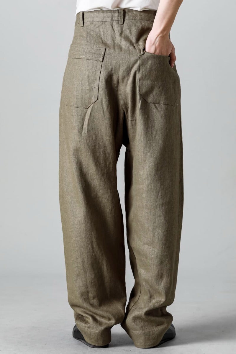 TROUSERS #72 CEMENT HEMP TWILL