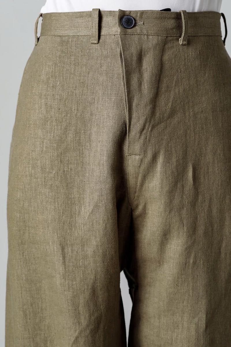 TROUSERS #72 CEMENT HEMP TWILL