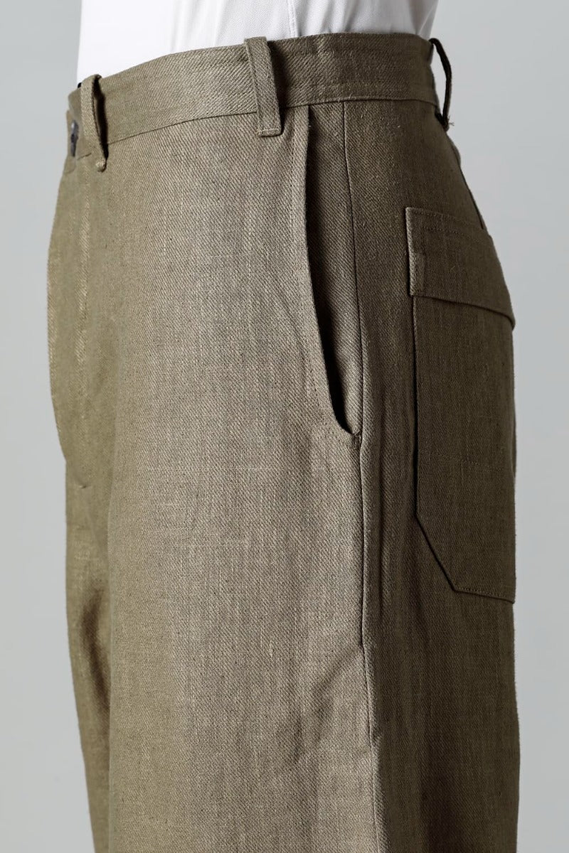 TROUSERS #72 CEMENT HEMP TWILL