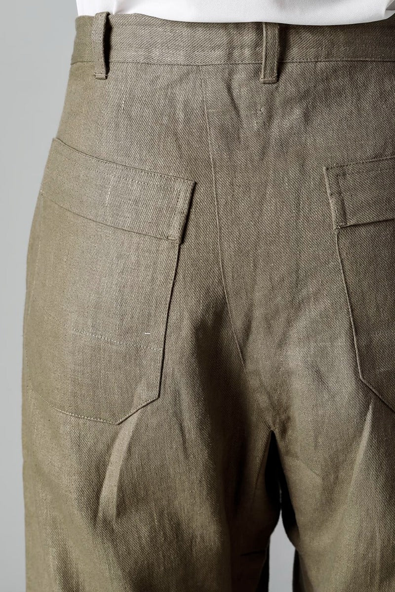 TROUSERS #72 CEMENT HEMP TWILL