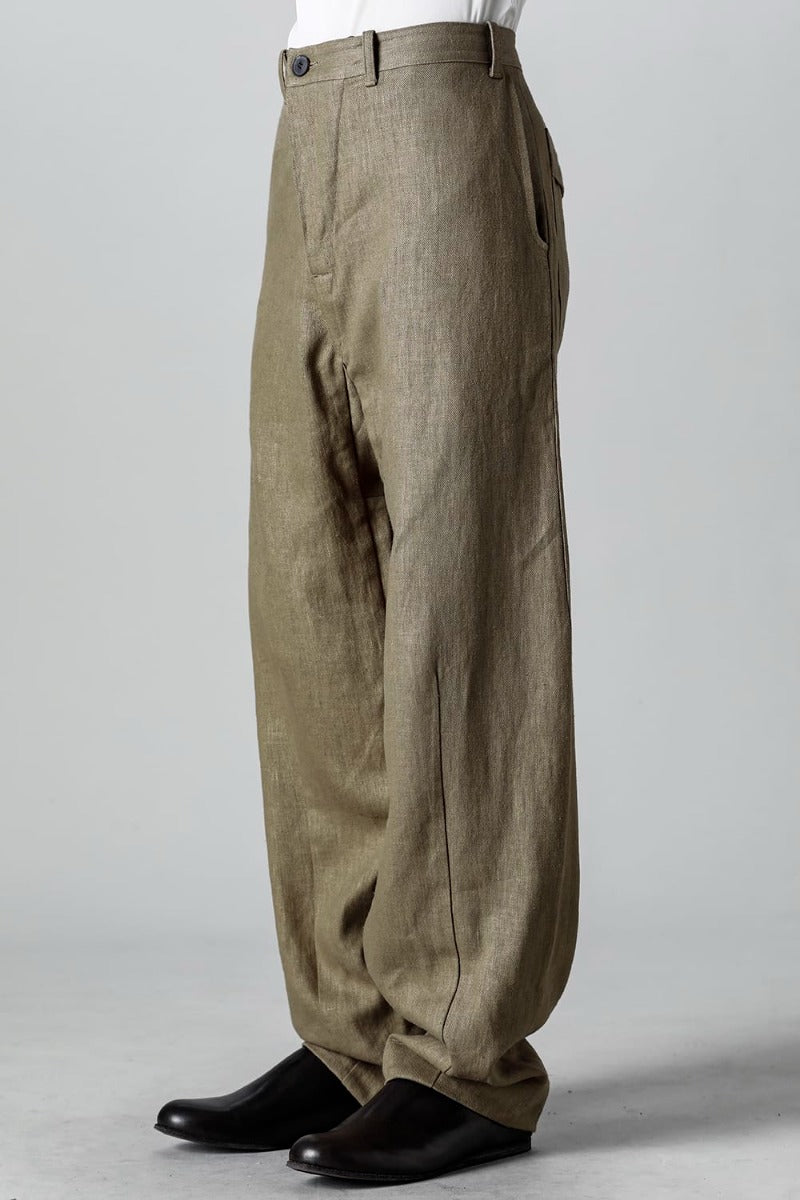 TROUSERS #72 CEMENT HEMP TWILL