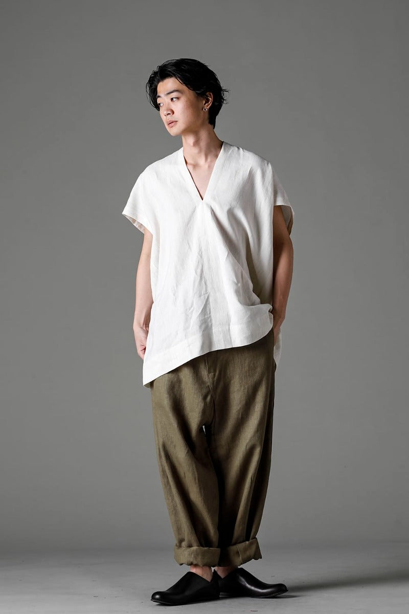 TROUSERS #72 CEMENT HEMP TWILL