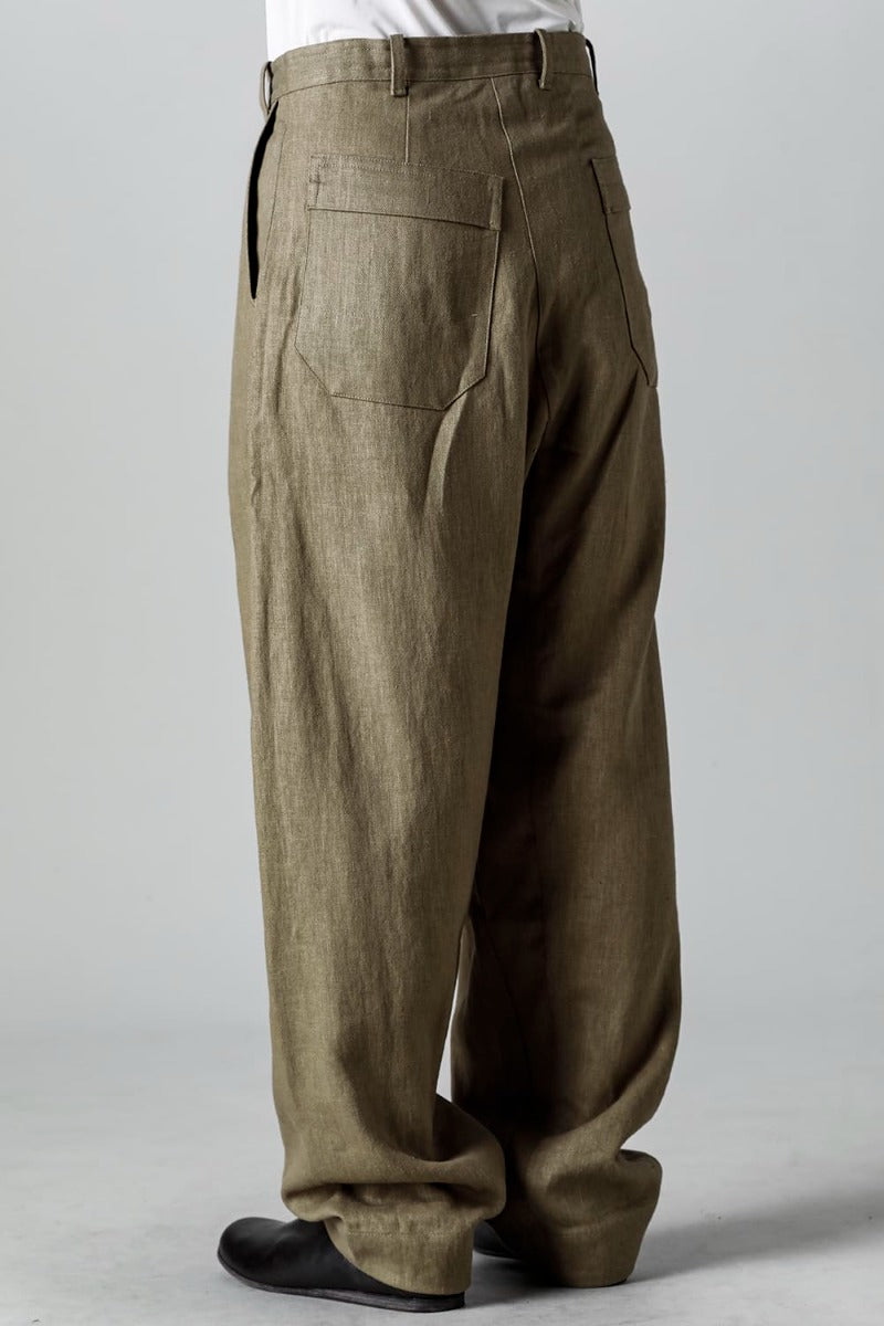 TROUSERS #72 CEMENT HEMP TWILL